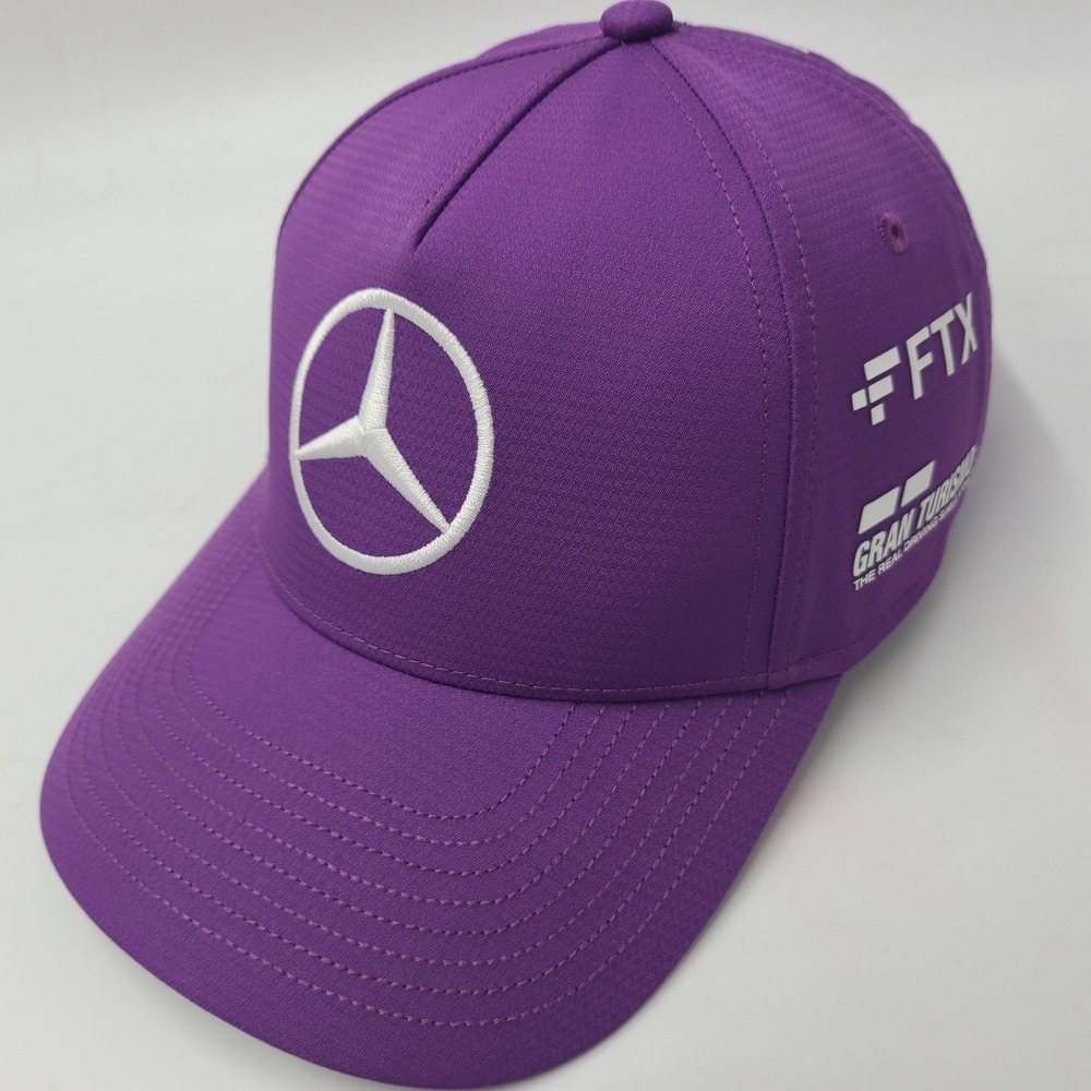Mercedes Benz Hat Strapback (Fits Small) Purple AMG Petronas F1 FTX Gran Turismo